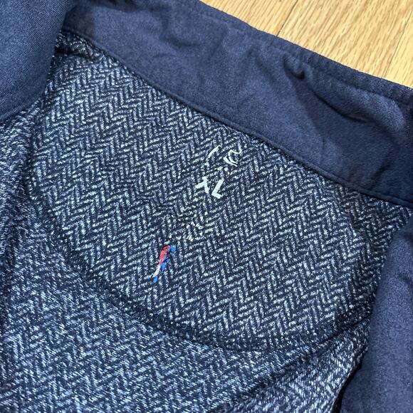 Rhoback Men’s Size XL Herringbone Jacquard Gray Performance Q-Zip Pullover - Picture 9 of 16